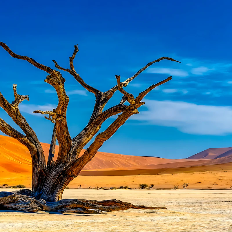 Desert Dead Tree 4K Desktop Wallpaper