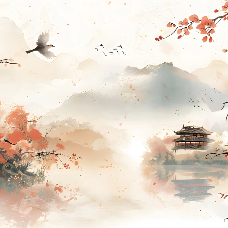 A0064-枫叶中国风wallpaper-3